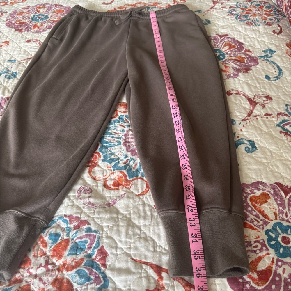 Fabletics Brown Fleece-lined Joggers - Picture 3 of 5